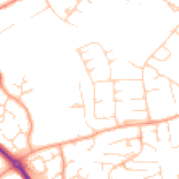 Daytime road noise heatmap for CB9 9BS