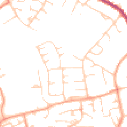 Daytime road noise heatmap for CB9 9BW