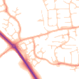 Daytime road noise heatmap for CB9 9DQ