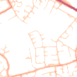 Daytime road noise heatmap for CB9 9DU