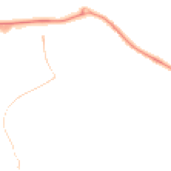 Night-time road noise heatmap for CB9 9EN