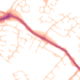 Daytime road noise heatmap for CB9 9HL