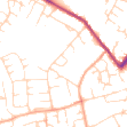 Daytime road noise heatmap for CB9 9JG