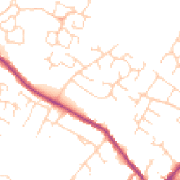 Daytime road noise heatmap for CB9 9JQ