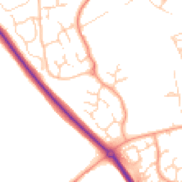 Daytime road noise heatmap for CB9 9PR