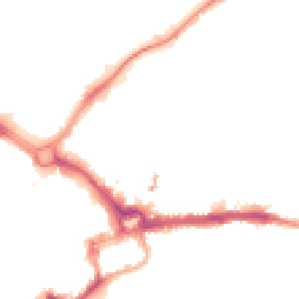 Night-time road noise heatmap for CH1 3BR