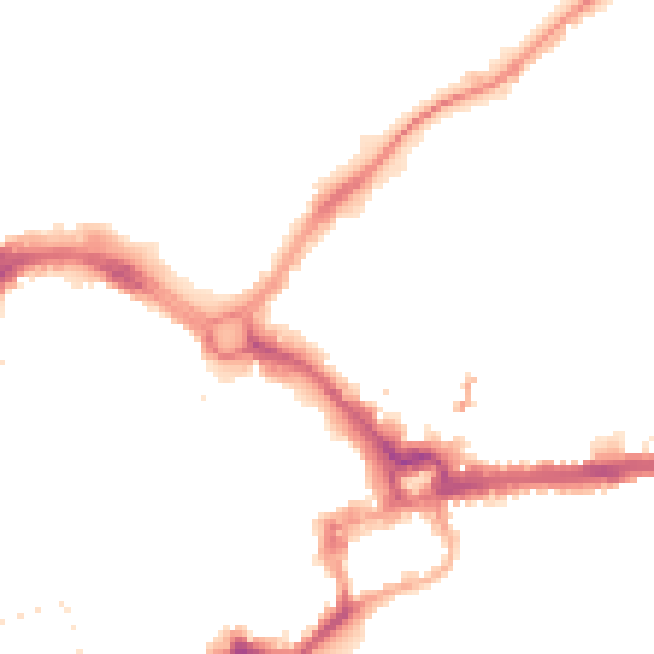 Night-time road noise heatmap for CH1 3DS