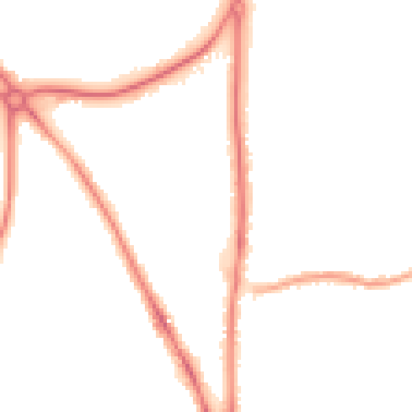 Night-time road noise heatmap for CH1 4AU