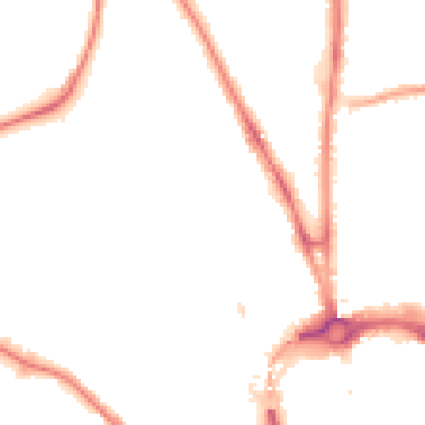 Night-time road noise heatmap for CH1 4BR