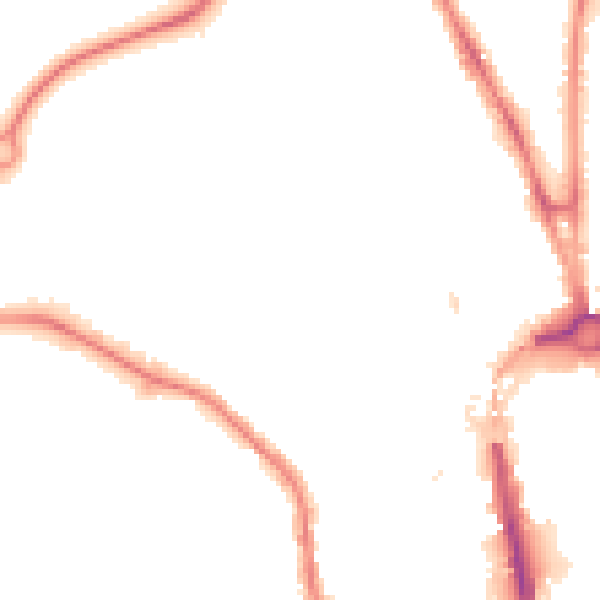 Night-time road noise heatmap for CH1 4DJ