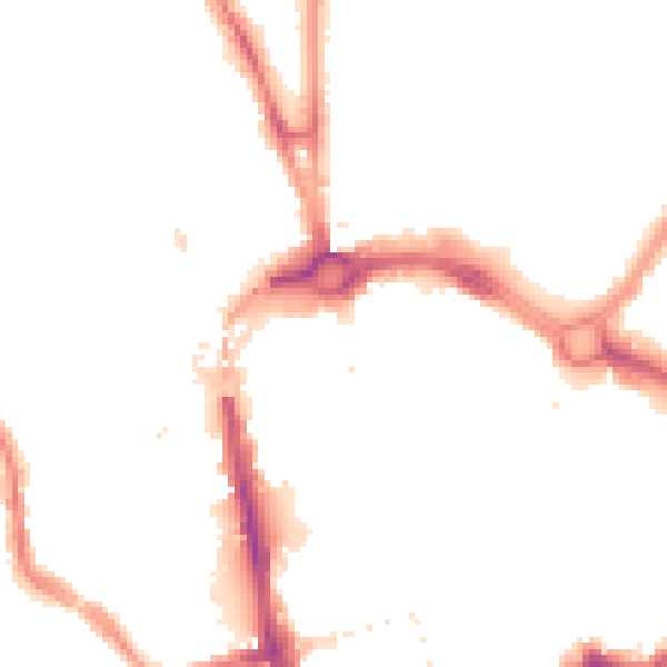 Night-time road noise heatmap for CH1 4EE