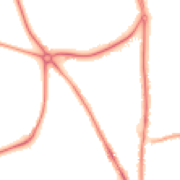 Night-time road noise heatmap for CH1 4GA
