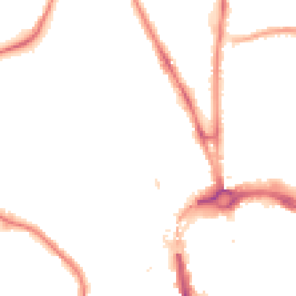 Night-time road noise heatmap for CH1 4HE