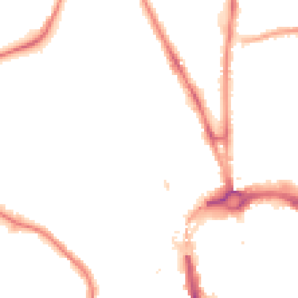 Night-time road noise heatmap for CH1 4HF