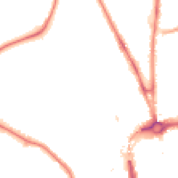 Night-time road noise heatmap for CH1 4HL