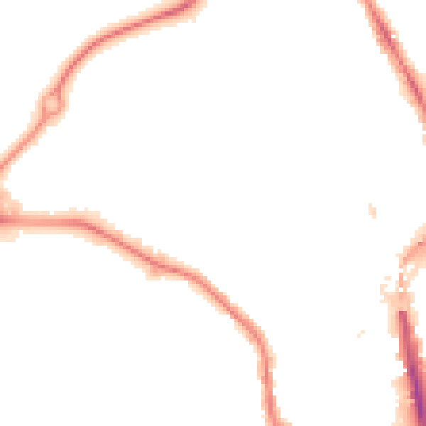 Night-time road noise heatmap for CH1 4PX
