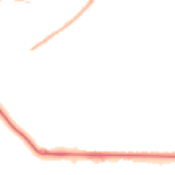 Night-time road noise heatmap for CH1 5QJ