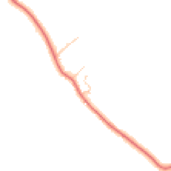 Daytime road noise heatmap for CH1 6DJ