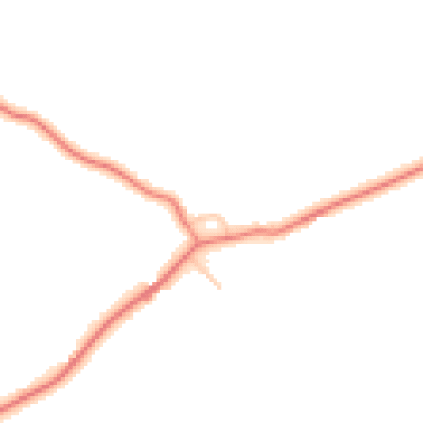 Daytime road noise heatmap for CH1 6HL