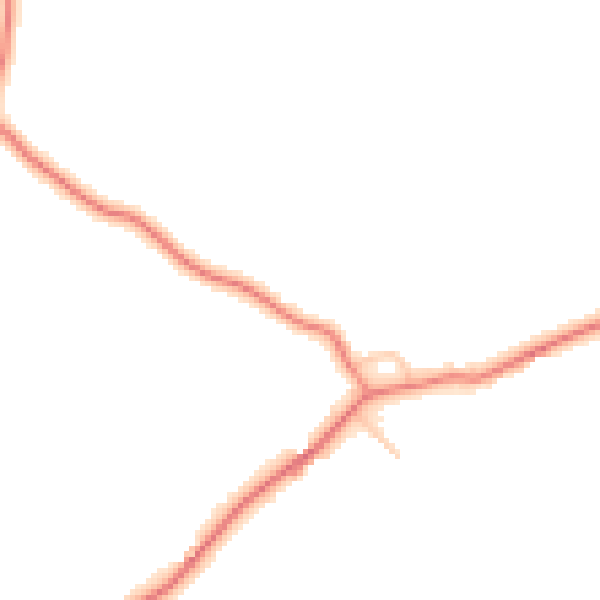 Daytime road noise heatmap for CH1 6HN