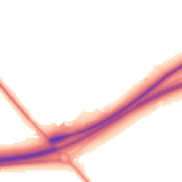 Night-time road noise heatmap for CH1 6LH