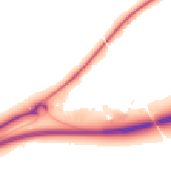 Night-time road noise heatmap for CH1 6LT