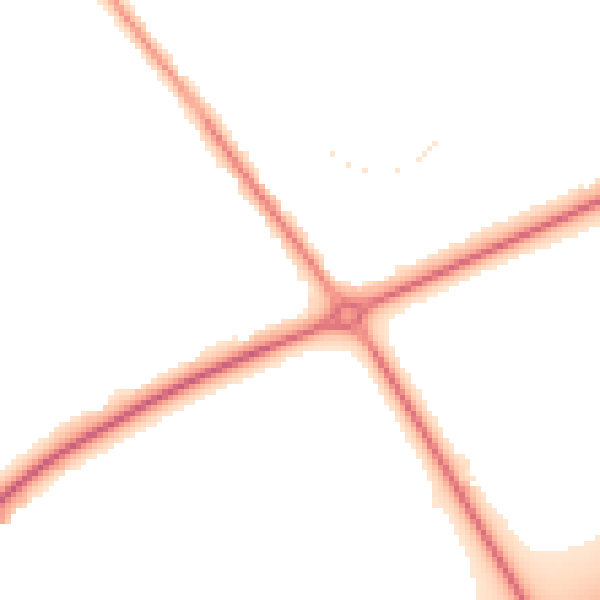 Night-time road noise heatmap for CH1 6PA