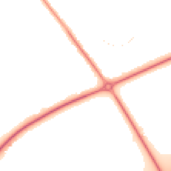 Night-time road noise heatmap for CH1 6PB