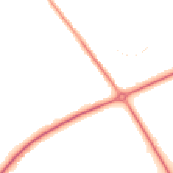 Night-time road noise heatmap for CH1 6PD