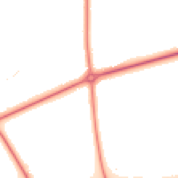 Night-time road noise heatmap for CH1 6PJ