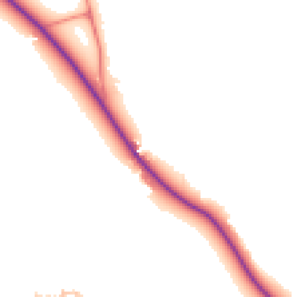 Daytime road noise heatmap for CH1 6PP
