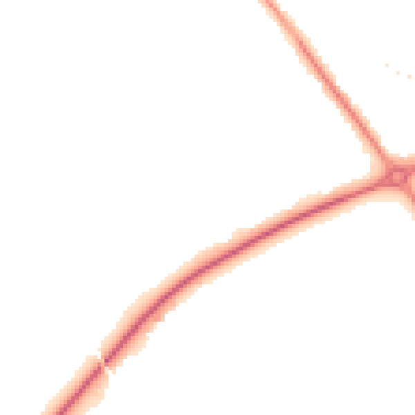 Night-time road noise heatmap for CH1 6PW
