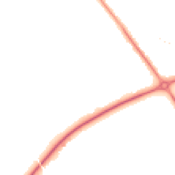 Night-time road noise heatmap for CH1 6PX