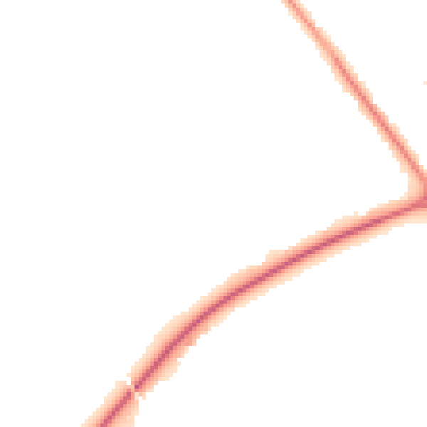 Night-time road noise heatmap for CH1 6PY
