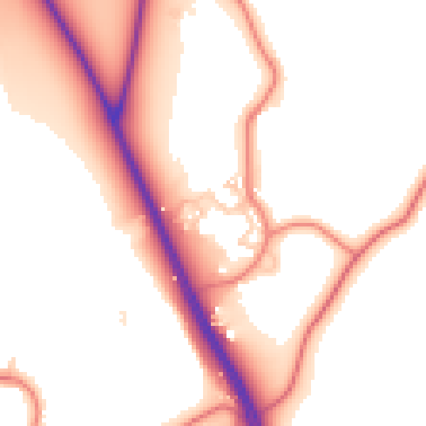Daytime road noise heatmap for CH1 6QR