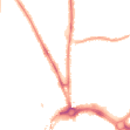 Night-time road noise heatmap for CH2 1AB