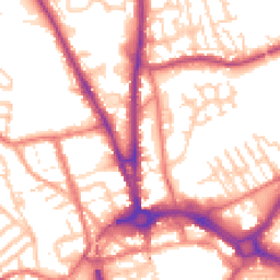 Daytime road noise heatmap for CH2 1AE