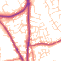 Daytime road noise heatmap for CH2 1AN