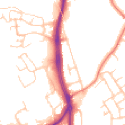 Daytime road noise heatmap for CH2 1AX