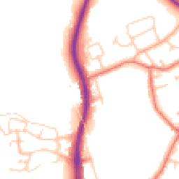Daytime road noise heatmap for CH2 1BD
