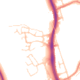 Daytime road noise heatmap for CH2 1BF