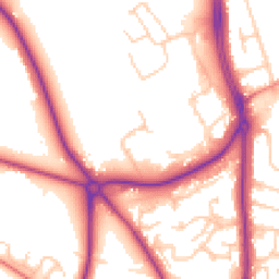 Daytime road noise heatmap for CH2 1BP