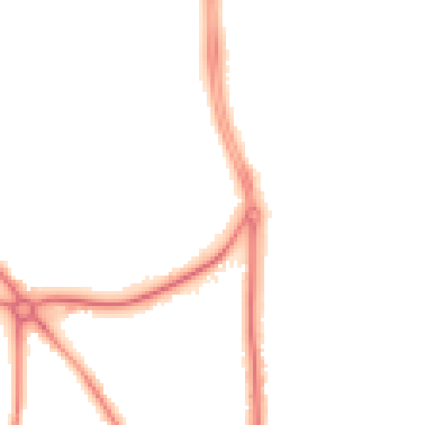 Night-time road noise heatmap for CH2 1BR