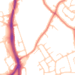 Daytime road noise heatmap for CH2 1BS