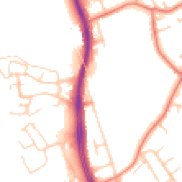 Daytime road noise heatmap for CH2 1BZ