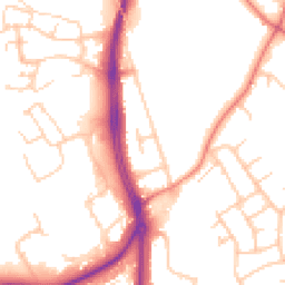 Daytime road noise heatmap for CH2 1DB