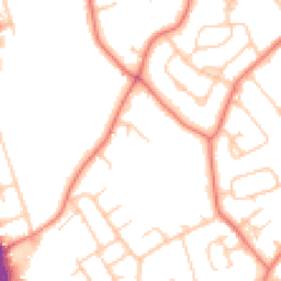 Daytime road noise heatmap for CH2 1DH