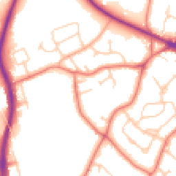 Daytime road noise heatmap for CH2 1DL