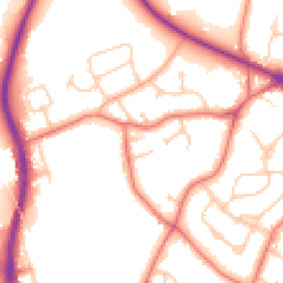 Daytime road noise heatmap for CH2 1DN