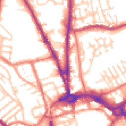Daytime road noise heatmap for CH2 1DP